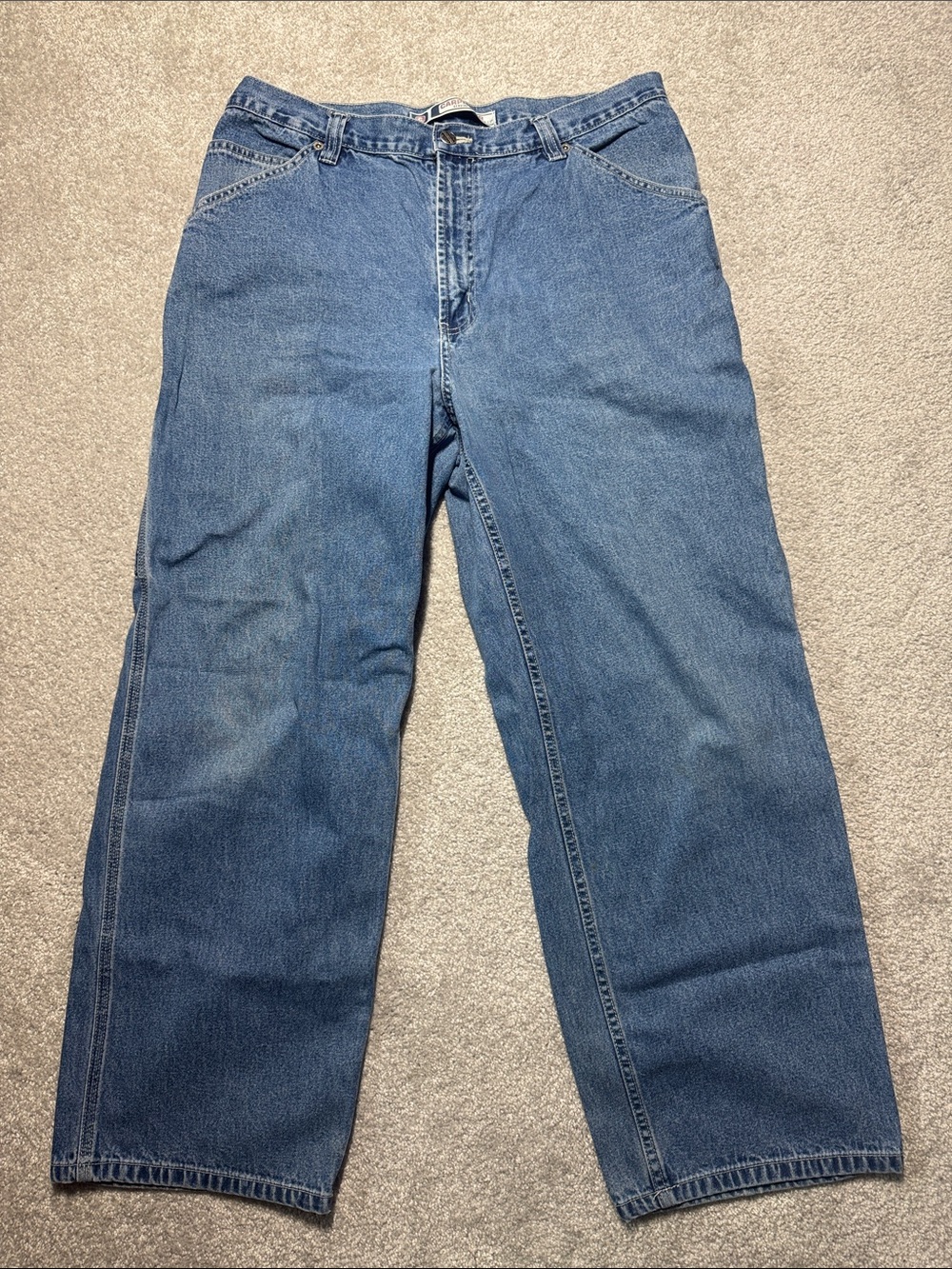 VINTAGE SONOMA CARPENTER JEANS MEN'S SIZE 36* 35* X 30* 28 1/2* WORKWEAR STAINED